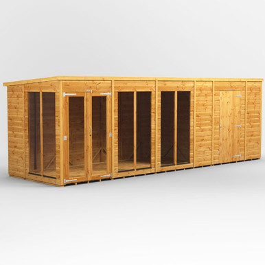20x6 Power Pent Summerhouse Combi (includes 6ft Side Store) product image
