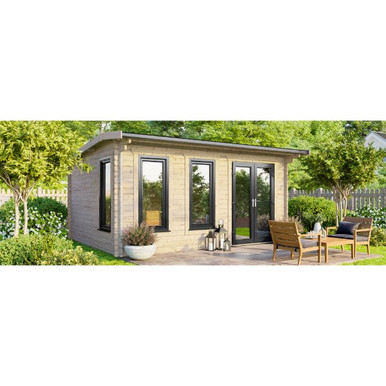 16x10 Power Apex Log Cabin, Doors to the Right - 44mm product image