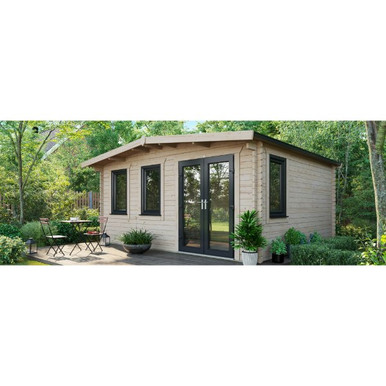14x16 Power Chalet Log Cabin, Doors to the Right - 44mm product image
