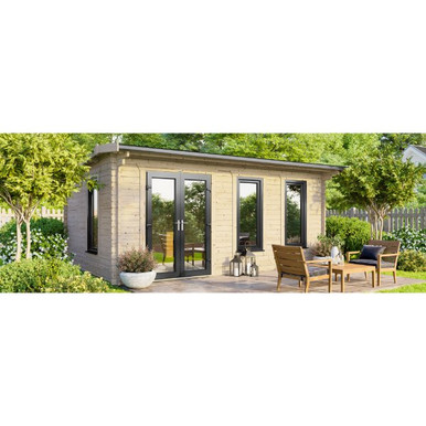 18x10 Power Apex Log Cabin, Doors to the Left - 44mm product image