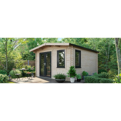 14x12 Power Chalet Log Cabin, Doors to the Left - 44mm product image