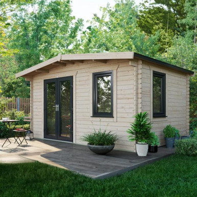 10x14 Power Chalet Log Cabin, Doors to the Left - 44mm product image