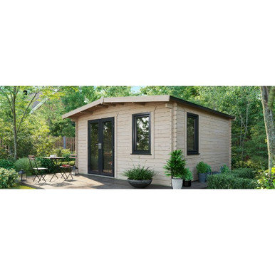 14x14 Power Chalet Log Cabin, Doors to the Left - 44mm product image