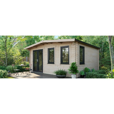14x16 Power Chalet Log Cabin, Doors to the Left - 44mm product image