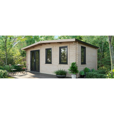 12x18 Power Chalet Log Cabin, Doors to the Left - 44mm product image
