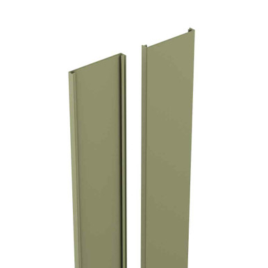 Birkdale DuraPost Cover Strip, Steel, Olive Grey, 48 x 2100mm, 1 Pack product image