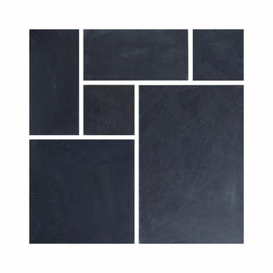 Pavestone Slate Stone Paving Slab, Riven Black, 900 x 600 x 20mm product image