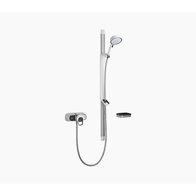 Mira Shower Mixer, Thermostatic, Series 1.167, White, 0.1-5 bar Pressure Rating, 15mm Connection product image
