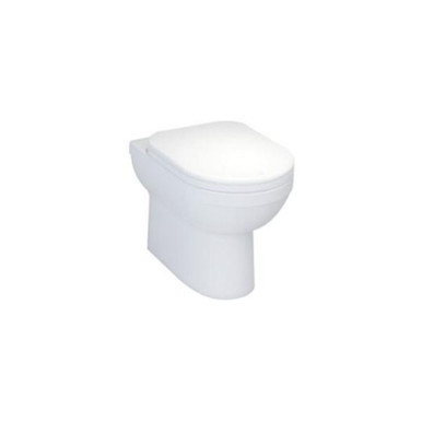 Della INSDE Back To Wall Pan, White Ceramic, Wall Mount, 500mm Length, 345mm Width, 390mm Height product image