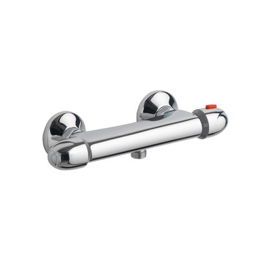 Imex Therm Round Shower Valve, Chrome, 0.2 bar Pressure, Includes Fixings, 280mm Length, 70mm Width product image