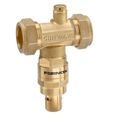 Fernox TF1 Brass Antifreeze Valve, Thread Mount, 28mm, 120mm x 120mm x 55mm product image