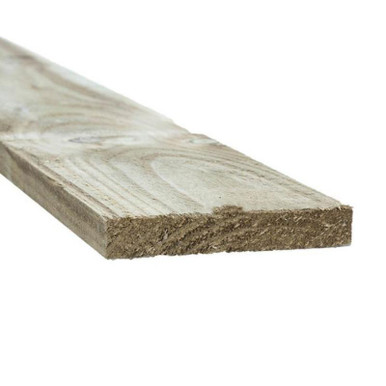 Treated Fence Slat, 19mm x 100mm, 1.5m Length product image