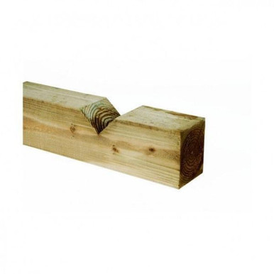 Pontrilas Merchants V Notch Post, UC3 Treated Timber, Green, 2700 x 100 x 125mm product image