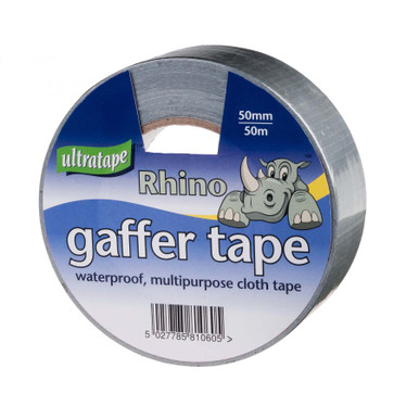 50 mm X 50 M Silver Cloth Tape With Rhino Label product image
