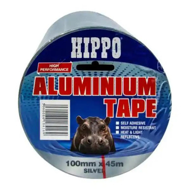 Hippo Aluminium Foil Tape, 100 mm X 45 M, Silver product image