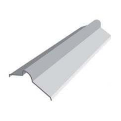 Vented Zinc Ridge, 14 Inch X 14 Gauge product image