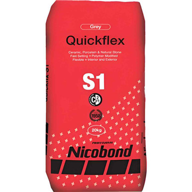 Nicobond Quickflex S1 Adhesive, Grey, 20kg product image
