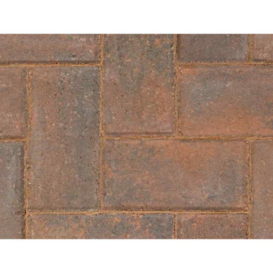 Marsh Keyblok Block Paving, 200mm x 100mm x 60mm, Burnt Ochre (404 Pack) product image