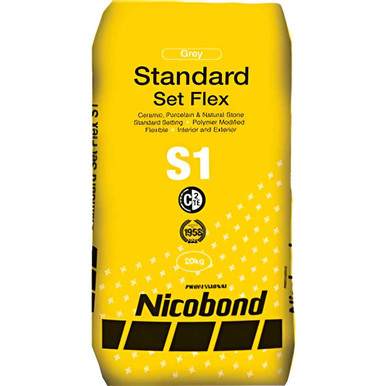 Nicobond Standard Set Flex S1 Adhesive, Grey, 20kg product image