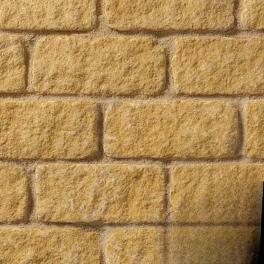 Tumbled Face Walling Block, Golden Buff, 305mm x 102mm x 140mm, 6", 153/Pk product image