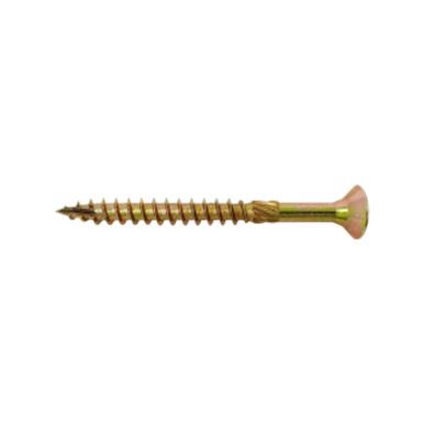 Forgefix Spectre Woodscrew, 5.0mm x 80mm, Yellow product image