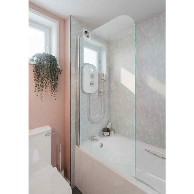 Akw Fixed Curved Top Bath Screen, 300mm product image