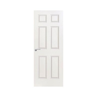 Premdor Moulded Semi Solid 6 Panel Textured Door, 838mm x 1981mm x 35mm, product image