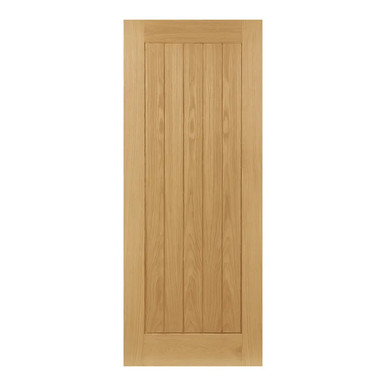Deanta Ely Oak Unfinished Interior Door, 5 Panel, Vertical, 1981mm x 838mm x 44mm product image