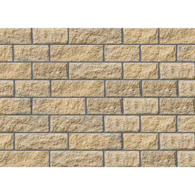 Darlstone Pitched Faced Walling, Buff Black, 450mm x 140mm, 14.5 Per m2 product image