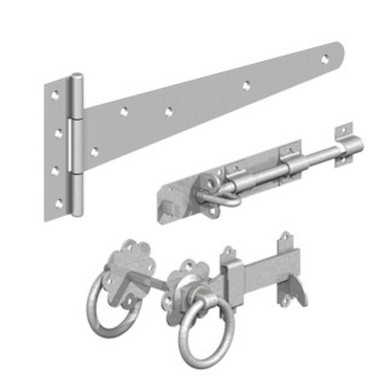 Birkdale External Side Gate Complete Kit With Ring Latch, BZP product image