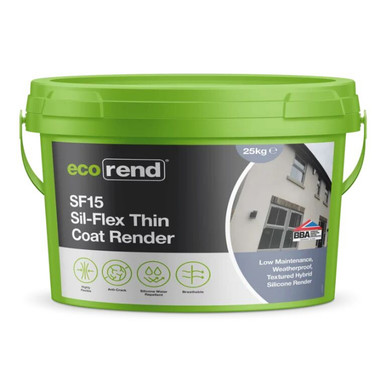ecorend SF15 Sil-Flex Thin Coat Render, 25kg, Antique White product image
