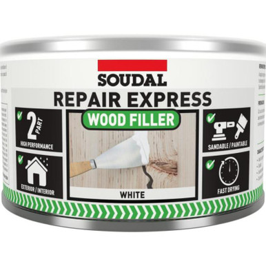 Soudal Repair Express Wood 2-Part Hp Filler, 500g, White product image