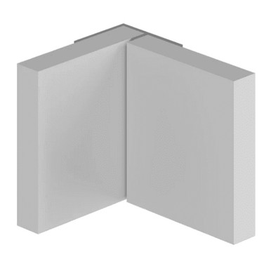 Showerboard Trim, Hidden Corner, 2500mm (2450mm Fin) product image
