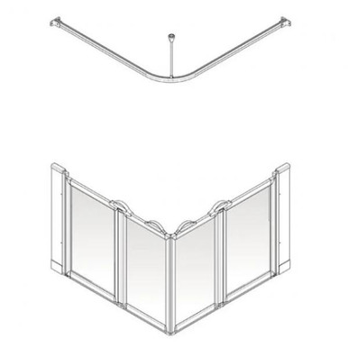 Akw Option Ew 750 High Screen Set, 1200mm x 900mm, Left Handed product image