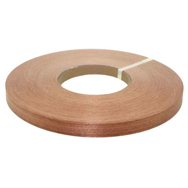 Sapele Veneered Edging Tape, 22mm, 50m Coil, Preglued & Shrink Wrapped product image