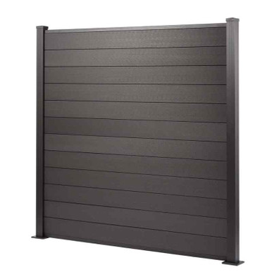Saige Fence Kit, 1.8m x 1.8m, Into Concrete, 100%, Charcoal product image