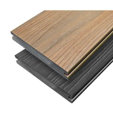 Regent Solid Dual Sided Composite Deck, 3600mm, Grey/Ipe product image