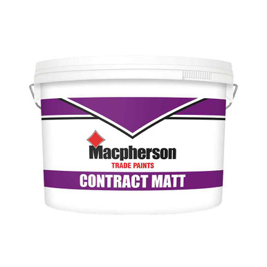 Macpherson Contract Matt Emulsion, Brilliant White, 10l product image