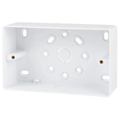 Univolt Sfr2 2 Gang Round Edge Surface Box product image
