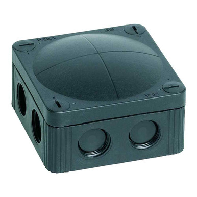 Wiska Combi Ip66 Enclosure, 5 Terminals, 85mm x 85mm x 51mm, Black product image
