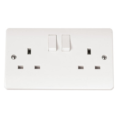 Mode Cma036, 13a, 2 Gang, Dp Switched Socket product image