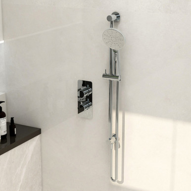 Distinct Integrated Wall Elbow Slide Rail Kit, Multifunction Handset, Smooth Hose product image