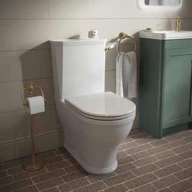 Distinct Caspian Standard Height Short Projection Rimless Closed Back Closed Coupled Pan (Pan Only) product image