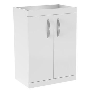 Distinct Solstice Floor Mounted Basin, 60cm, White (Unit Only) product image