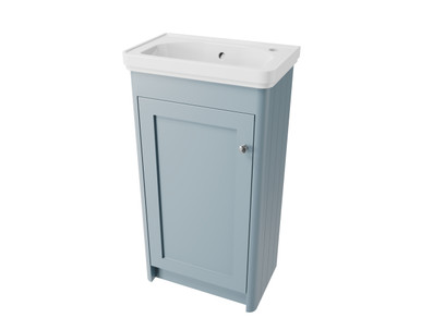 Distinct Cotswold Cloakroom Basin Unit, 500mm, 1 Door, P.Bl (Unit Only) product image