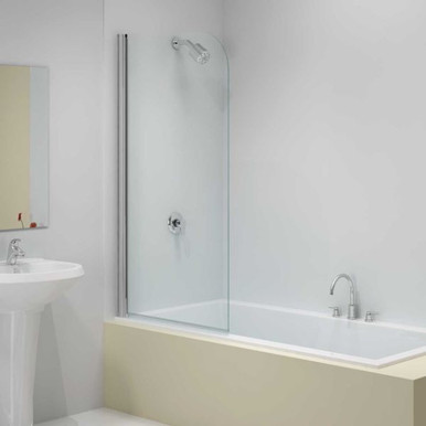 Rhea Curved Top Bath Screen 800mm product image