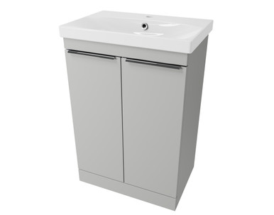 Distinct Cranborne Freestanding Basin Unit, 600mm, 2 Drawers, Light Grey (Unit Only) product image