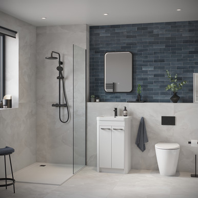 Distinct Coral 500mm Full Depth Basin Unit, White (Unit Only) product image