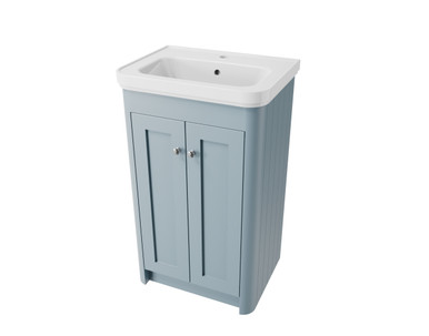 Distinct Cotswold 500mm Floor Standing Basin Unit, Pale Blue (Unit Only) product image