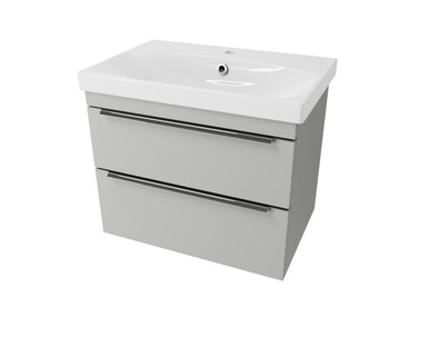 Distinct Cranborne W/Mount Basin Unit, 600, 2 Drawer, Light Grey (Unit Only) product image